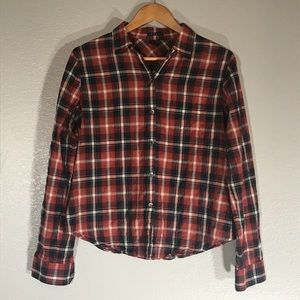 Theory Plaid Button Down